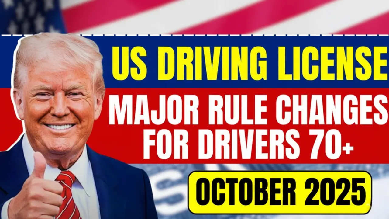 Major Changes to US Driving License Rules for Drivers Aged 70+ Starting October 2025
